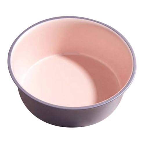 Healeved ダブルカラー洗面器 洗顔 洗顔用 洗面台 キッチンシンク ボウル 大容量 粉紫色