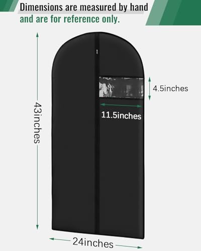 Garment Bags with Clear Window 8-Pack