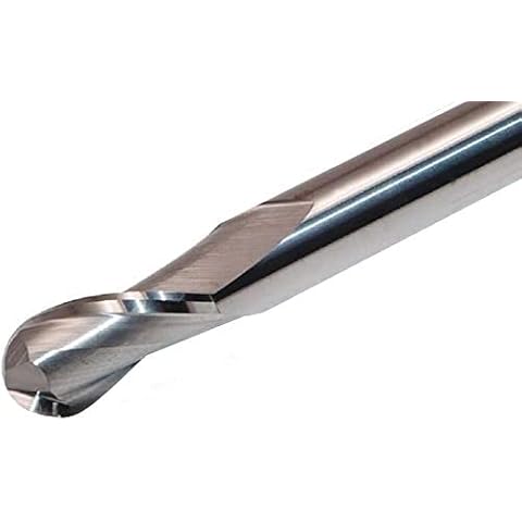 CNC QUALITÄT VHM Radienfräser Radius 1 bis 6 mm - Schaftfräser Ø 2 bis 12 mm mit Vollradius - Hartmetall HM Radiusfräser - für die Bearbeitung in Aluminium und Kunststoff - R3.0 Cover