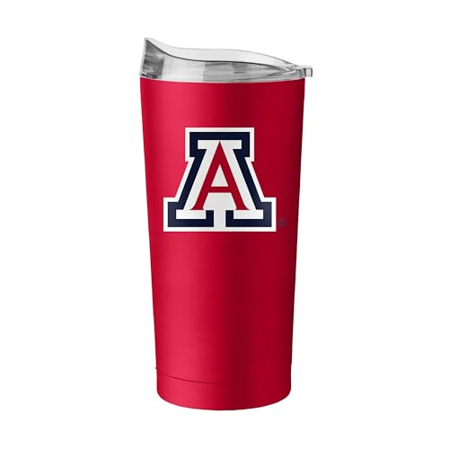 Image of Logo Brands NCAA 20 oz Powder Coat Stainless Tumbler -Double-Wall Insulated Everday Tumbler for Hot or Cold Drinks, High Lip Lid, Team Color