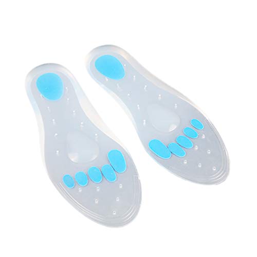 Palmilhas de silicone SUPVOX para fascite plantar, palmilhas para massagem nos pés, suporte de arco