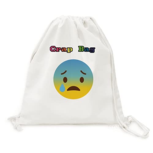 Canvas rucksack jaune smiley mignon avec illustration schéma pour un style unique