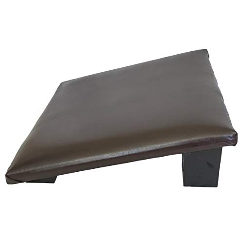 Lotus Wedge (TM) Meditation Bench Cushioned Practice Seat Chocolate Color