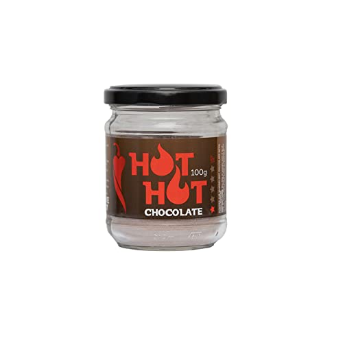 I LOVE SPICY Hot Hot Chocolate Chocolat en Poudre avec du Piment Hot Portugal et de la Cannelle pour Faire du Chocolat Chaud 100 g, Piquant 1/5 Cover