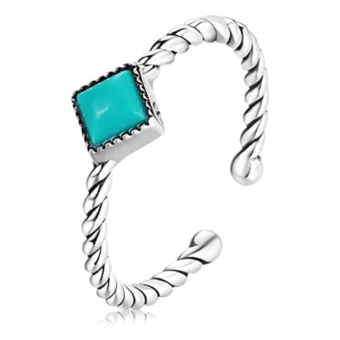 Qings Anillo Turquesa Plata de ley Cover