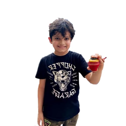 Desi Toys Spinning Tops|Lattu|Bhawra|Latto | Bambaram | Packs of Windup Top |Traditional Indian Game | Classic Nostalgic Outdoor Games|Fun & Therapeutic (Pack of 2)