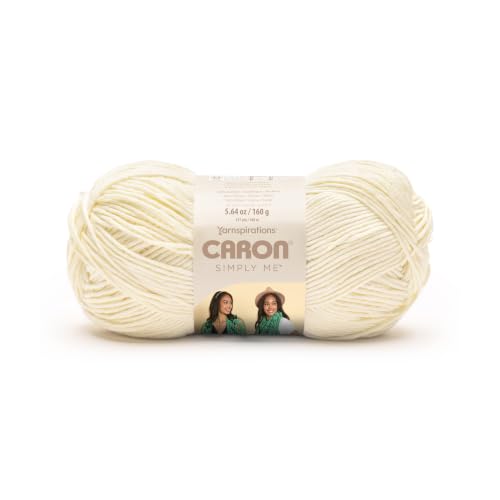 Image of Caron Simply Me, Soft Yarn for Crocheting, Aran, 2-Pack | #5 Bulky Yarn, 62% Acrylic 20% Nylon 18% Wool, Soft Yarn for Knitting, Crochet, Hobby Crafts, 197yd, 160g /5.64oz per skein