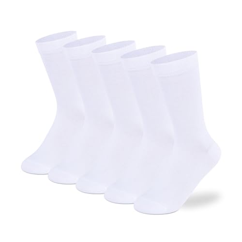 Image of Supersox Regular School Uniform Socks for Kids, Made with Breathable, Anti Odour & Moisture Absorbent Combed Cotton with a Extra Durable Welt, Ideal For All Day Wear (Pack Of 5)