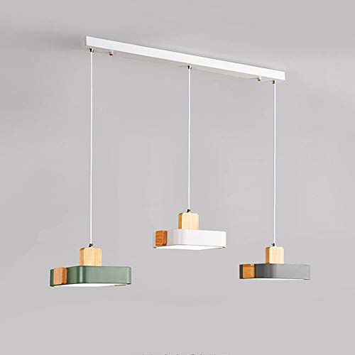 Lustre Nordique en métal et Bois 36W, l'élégance scandinave pour votre salon