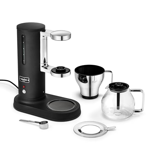 Image of aarke Drip Coffee Maker with 42oz Glass Carafe, Matte Black | Electric Drip Brewer, Automatic Drip-stop, Brews Full Pot in Under 6 Minutes, SCA Certified