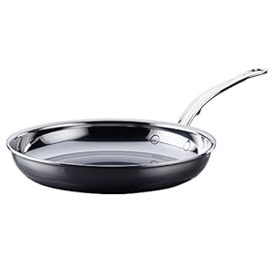 Hestan – NanoBond Collection – Titanium Stainless Steel 11-Inch Frying Pan – Toxin, PFAS, & Chemical Free Clean Cookware, Induction Cooktop Compatible