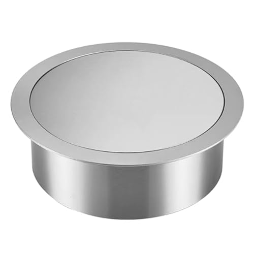 Couvercle de poubelle pivotant acier inoxydable 304 encastrable pour cuisine