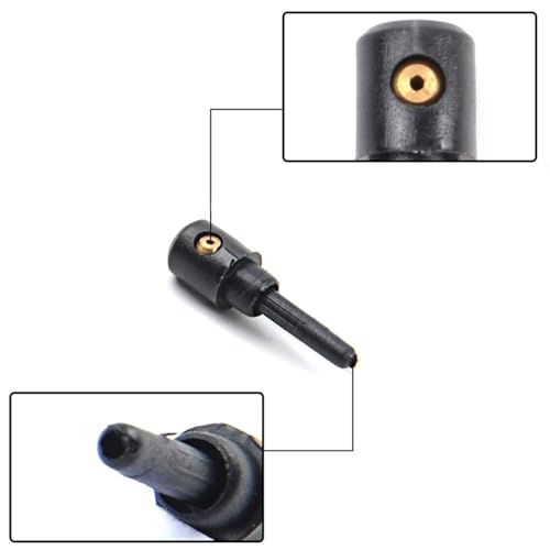 4x Scheibenwaschdüse für Heckwischer Universelle Sprühdüsen für VW Golf 4/5, Audi A3, Skoda Fabia Hochwertige Kunststoff-Kupfer-Düsen Präzise Wasserverteilung, Einfache Montage