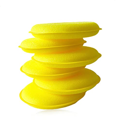 CANIGHT 6Pcs Ferramentas De Limpeza Esponja Redonda Esponja De Espuma Para Polimento De Carro Espuma