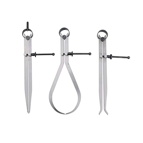 STOBAZA 3pcs Spring Caliper Measuring Measure Calipers Gauge Machinist Tools Black