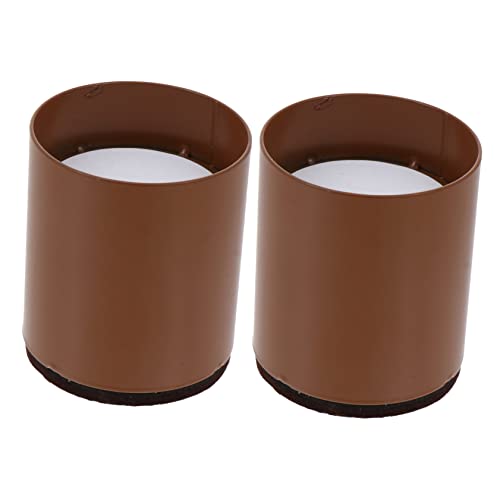 GAROZATION 2pcs Table Feet Riser - Furniture Accessory Design Simple Installation for Legs Protects Floors from Scratches