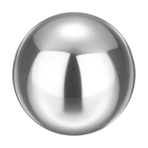 uxcell Precision Balls 5" Diameter G100 Solid Chrome Steel Bearing Balls for Ball Bearing, Machinery, Automotive, and DIY (Mirror Finish)