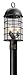 Troy Lighting Charlemagne CFL Outdoor Post Mount - Aged Pewter Finish with Frosted Seedy Glass Shade