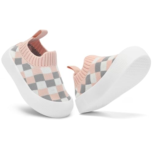 Image of BACSAC Baby Toddler Unisex Infant Shoes Boys Girls Beige Mesh Breathable Non-Slip Soles 6-36 Months