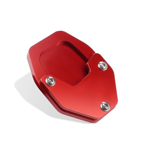 Béquille latérale extensible NC750X en aluminium rouge avec plaque d'extension stable