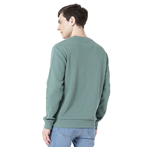 Image of Red Tape Men's Slate Green Graphic Print Sweatshirt