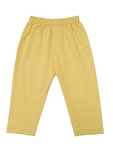 Image of NammaBaby Premium Baby Girls Full Sleeves Frock with Pant Baby Girl's Cotton Frock with Leggings, Frill Frock - Pack of 1