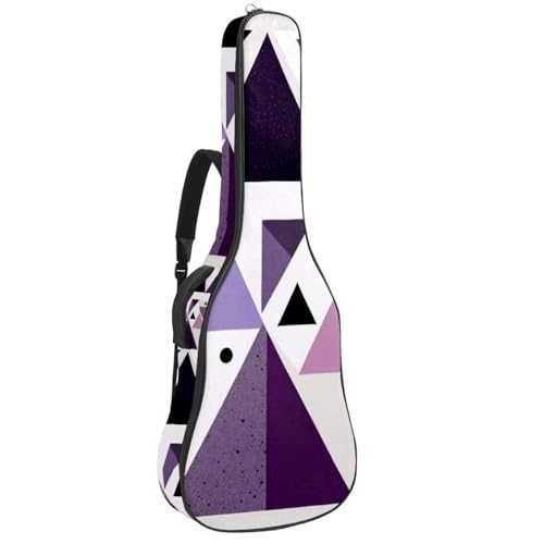 Grand étui guitare acoustique 40/41 pouces sac étanche violet