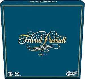Trivial Pursuit Classic Edition Board Game, Retro Gameboard