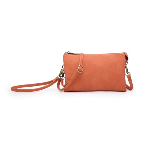 Image of JEN & CO. Riley Crossbody Bags for Women Vegan Leather Wristlet Clutch Wallet Purses Handbags with 2 Straps