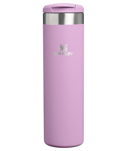 Stanley AeroLight Transit Bottle 20 oz | Locking Drink Through Lid | Leak Resistant Water Bottle or Coffee Travel Mug | Lightweight Insulated Stainless Steel | BPA-Free | Lilac