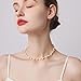 K-Elewon Natural Freshwater Pearl Choker Necklace for Women Dainty 18K Gold Plated Baroque Pearl Necklaces Handmade Jewelry Gift CH01-01