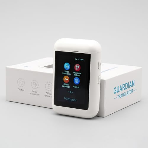 Guardian Translator AI Translation Earbuds – Real-Time Language Translator Earbuds for 2-Way Conversations
