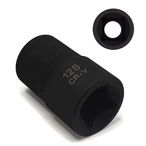 Image of 12S 1 /2 inch Drive Special Socket for Nissian Renault, 6 Tooth Socket | Balance Shaft Fixings, Cylinder Head Bolt Screw Removal, Brake Caliper Socket, Wrench Tool