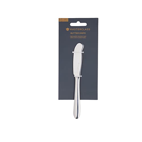 MasterClass Butter Knife, Stainless Steel Knife for Spreading, Easy Spread and Rust Resistant, Dishwasher Safe, 16cm, Silver - Image 3