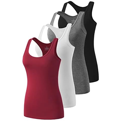 Ymmchy Racerback Workout Tank Tops 4-Pack Cover