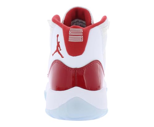 Jordan 11 Retro Big Kids Shoes Size- 3.5 White/Varsity Red-Black4