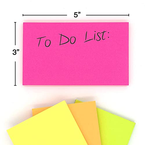 Image of Amazon Brand - Umi Sticky Notes 3 x 5 Inch Pad 4 Colors (400 Sheets)