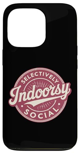 Indoorsy Selectively Social �r���e�[�W ���Љ�I �����I �X�}�z�P�[�X iPhone 13 Pro �p