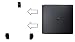 Ps4 - Soportes de Pared Delgados Negro.