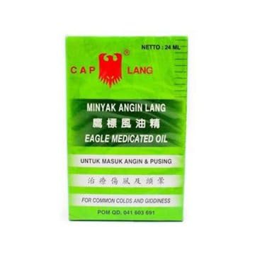 Minyak Angin Lang PPO Medicated Oil, 24 ml (Pack of 2)