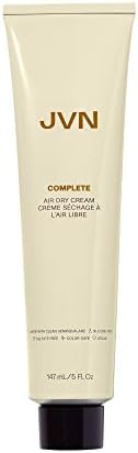 JVN No Heat Air Dry Cream, Hair Styling Cream - 5 Fluid Ounces, Smoothens and Defines Hair, Sulfate-Free, Curl Enhancing, Moisturizing, Smoothening, UV Protection for All Hair Types