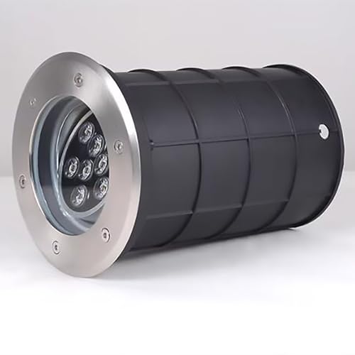 Luces LED enterradas para exteriores, focos de paisaje de 15 W, ángulo ajustable de 15°, IP67 impermeable, bajo voltaje, 24 V, lámpara de suelo para parques y calles de la ciudad, blanco cálido