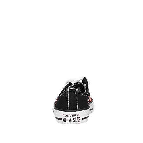 Converse Chuck Taylor All Star OX Kids' Black Textile Low Sneakers Size 1.53