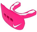 Nike Hyperflow Lip Protector Mouthguard with Flavor, Adult (Pinkfire/White)