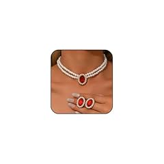 Red Zircon Pearl Set