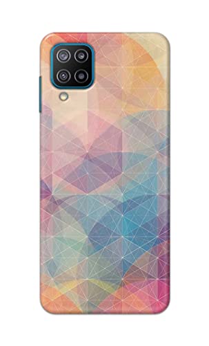 Image of Printed Hard Back Cover Case for Samsung Galaxy F12 Back Cover (Crumpled Paper Design) -1803