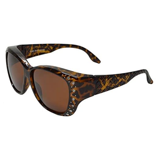 PZ - Polarized Women Sunglasses Wear to Cover Over Prescription Glasses UV Protection and HD Vision (Tortoise + Polarized Brown)