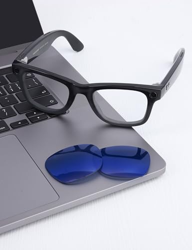 Image of Mryok Replacement Lenses Compatible with Ray-Ban Meta Wayfarer RW4006 50mm / Gen 2 RW4012 50mm Smart Glasses, HD Polarized