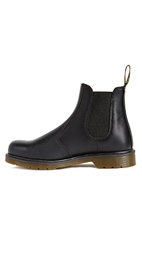 dr martens faux leather 2976 chelsea boots in black smooth