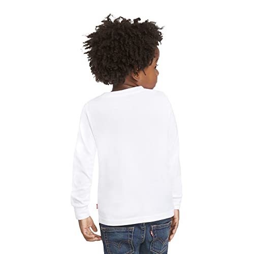 Levi's Boys' Little Long Sleeve Batwing T-Shirt, White, 7 #TOP2